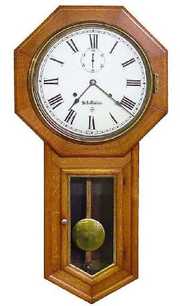 Seth Thomas 30 Day School House Oak Wall Clock