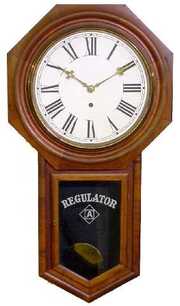 Ansonia Regulator Mahogany School House Clock