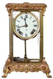 Ansonia Peer Model Crystal Regulator Clock