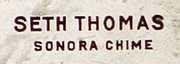 Seth Thomas Sonora Chime Mahogany Mantel Clock