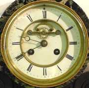 French Marble Open Escapement Mantel Clock