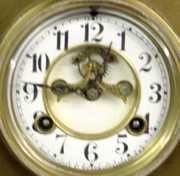 Waterbury Brass Open Escapement Shelf Clock