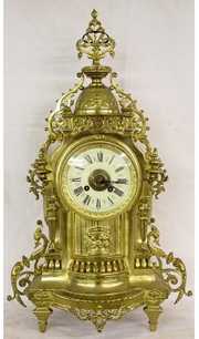 French Gilt Victorian Clock