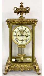 Ansonia Crown Crystal Regulator Clock