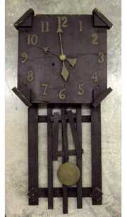 Oak Mission Style Wall Clock