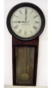 Rosewood Drop Case 19th Century Large Wall Clock