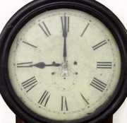 Rosewood Drop Case 19th Century Large Wall Clock