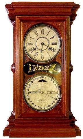 Lynch Brothers Index 1866 Calendar Clock