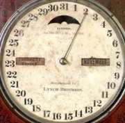 Lynch Brothers Index 1866 Calendar Clock