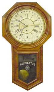 Ansonia Octagonal Drop Center Regulator Time Piec