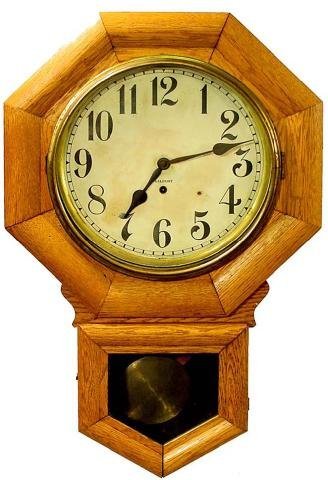 Oak Gilbert Regulator Wall Clock