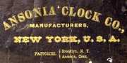 Ansonia Mahogany Regulator Wall Clock