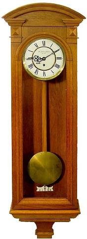 Hers Vienna Regulator Type Oak Wall Clock