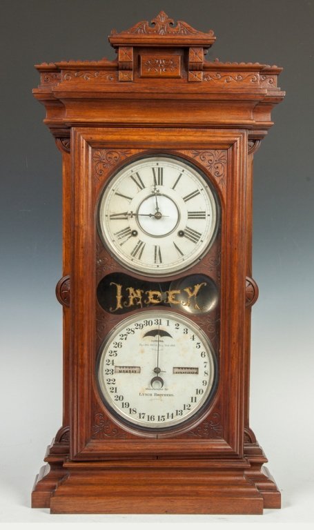 Ithaca “Index” Shelf Clock Manufactured for the  Lynch