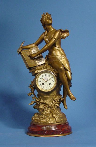 Art Nouveau Figural Mantel Clock