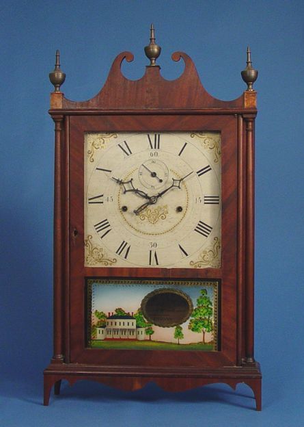 Seth Thomas Off Center Pillar & Scroll Clock