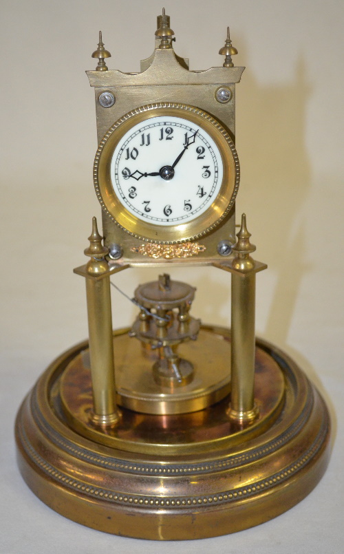 Antique Gustave Becker Rotary Pendulum Dome Clock