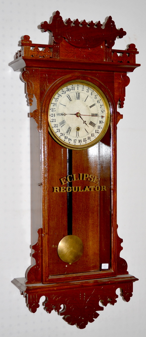 Antique Welch Eclipse Wall Regulator