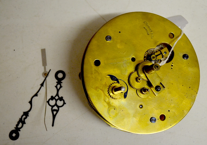 Antique Brass E. Howard Clock Movement and Hands