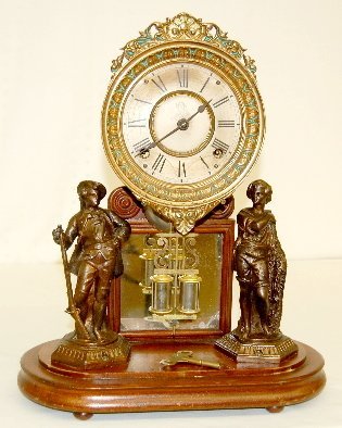Ansonia Crystal Palace Fisher & Hunter Clock