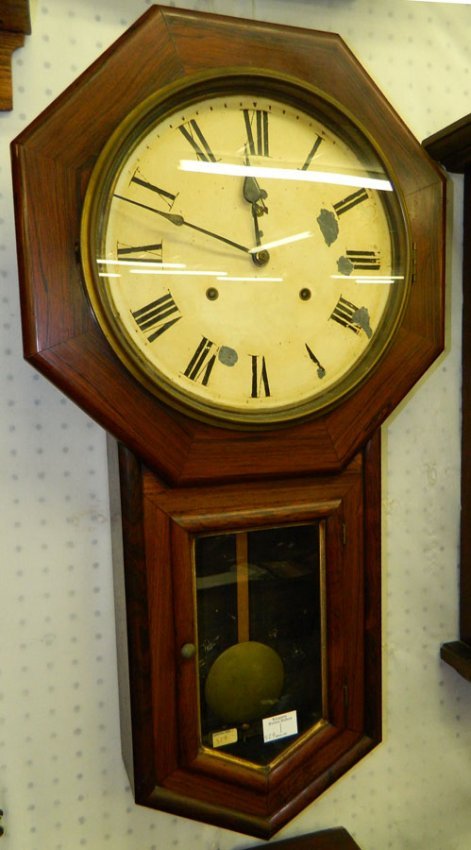8 day Seth Thomas rosewood schoolhouse clock