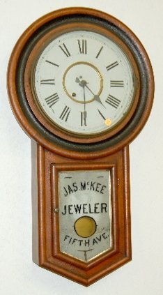 New Haven Hanging Regulator Advertising Clock