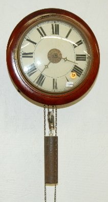 Early Round Bell Top Wall Clock, 1 Weight