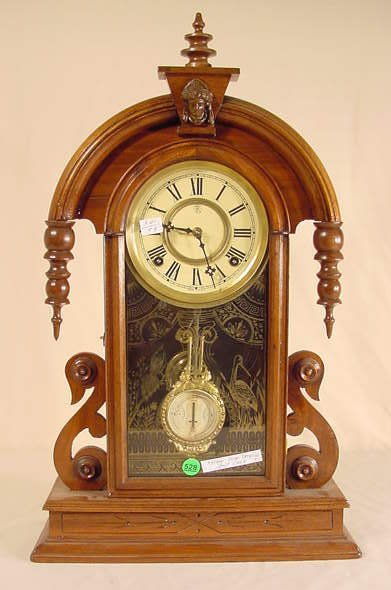 Kroeber Tear Drop Shelf Clock in Walnut