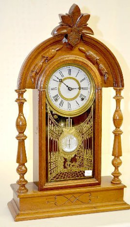 Kroeber Walnut Parlor Clock, “Texas”