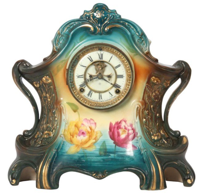 Ansonia Royal Bonn “La Layon” China Clock
