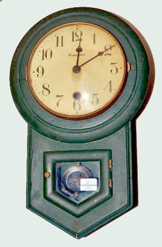 Waterbury Miniature School House Drop Clock