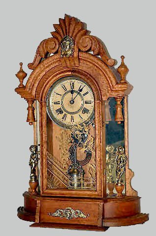 Ansonia Oak “Triumph” Parlor Clock