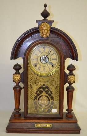 Ingraham “Mascot” Black Walnut Parlor Clock