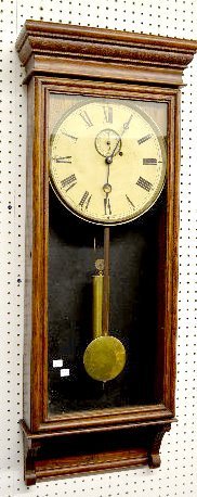 Gilbert “Lorraine” Carved Oak 1wt Wall Clock