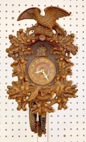 Lux Acorns & Birds Nest Cuckoo Clock, 2 Wt.