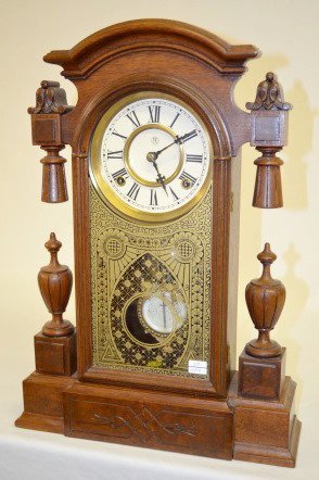 F. Kroeber “Kansas” Walnut Shelf Clock