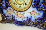 Ansonia “Ossipee” Cobalt Blue China Clock