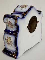 Ansonia “Ossipee” Cobalt Blue China Clock