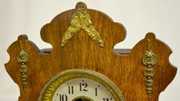 Seth Thomas Oak & Brass Shelf Clock