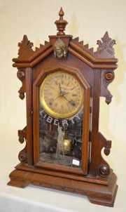 Walnut Shelf Clock