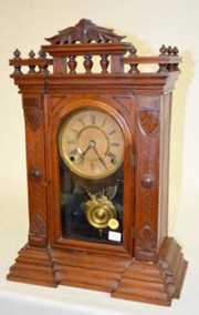 Ingraham Oak Parlor Clock