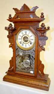 Waterbury Walnut Mantel Clock