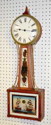 American Weight-Driven Banjo Clock