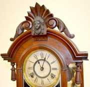 Ansonia Walnut “Triumph” Parlor Clock