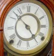 Waterbury Walnut Mirrorside Parlor Clock