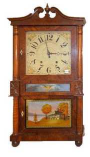 F.M. Roberts Wood Works Triple Decker Clock