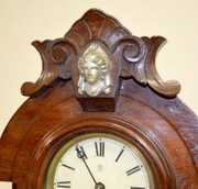 Kroebert Walnut Mirrorside Parlor Clock