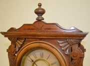 Ansonia Oak Ornate Shelf Clock