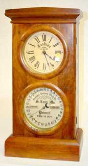 Southern Calendar Clock Co. Double Dial Clock