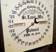 Southern Calendar Clock Co. Double Dial Clock